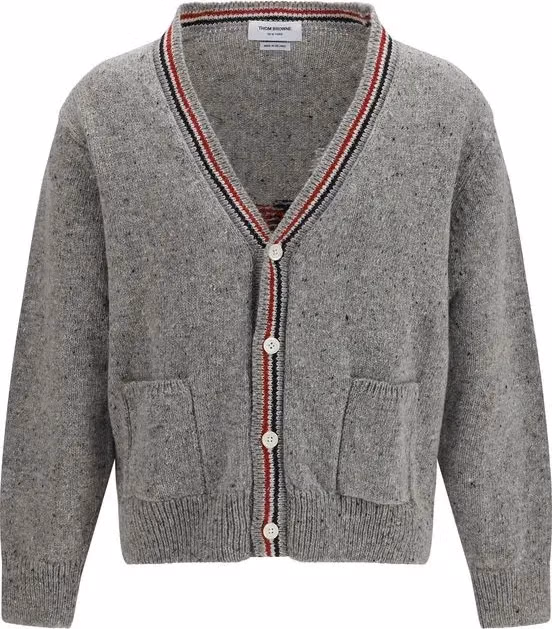 Thom Browne Gray Wool Oves Aries Cardigan