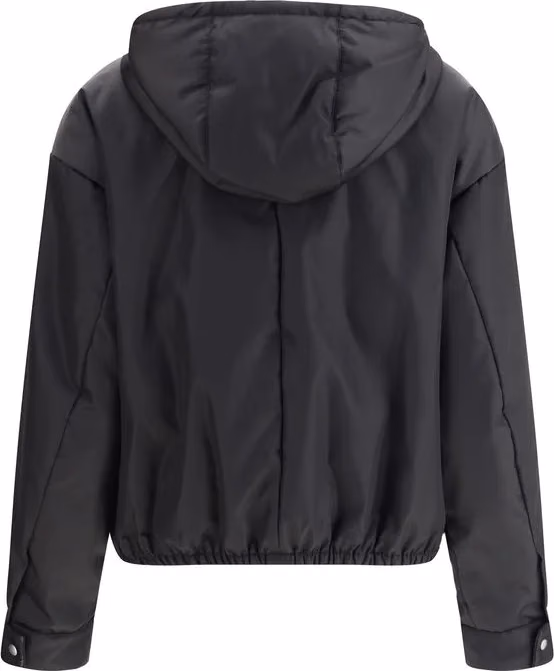 Prada Black Recycled Polyamide Shell Jacket