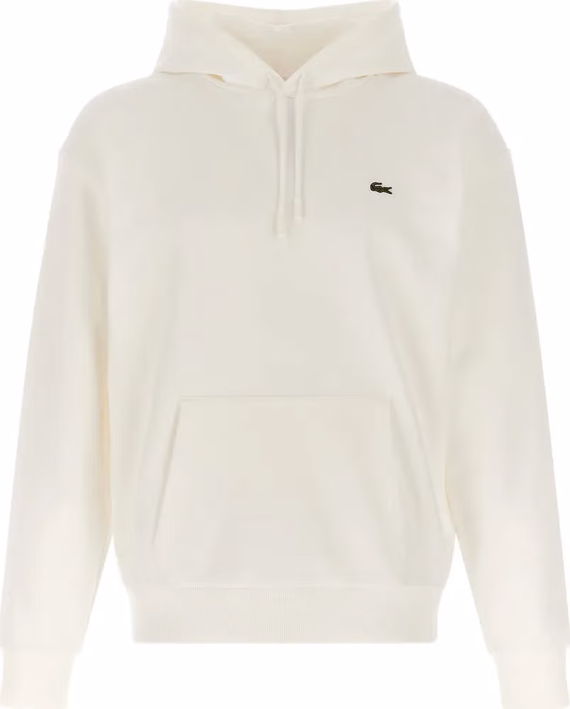 Lacoste White Cotton Sweatshirt