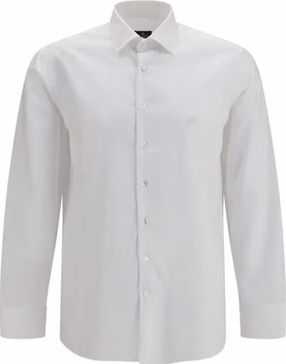 White Cotton Dress Shirt