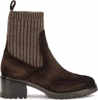 Brown Calf Leather Bos Taurus Ankle Boots