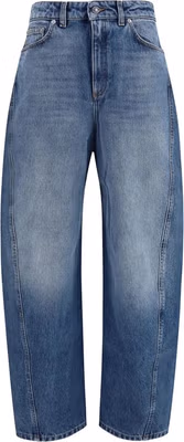 Blue Cotton Relaxed Fit Jeans