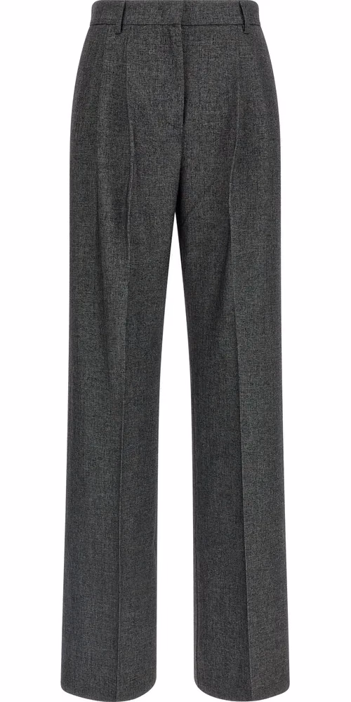 The Andamane Gray Polyester Dress Pants
