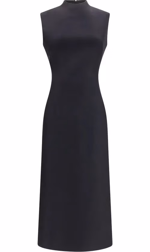 Maison Margiela Black Wool Oves Aries Casual Dress