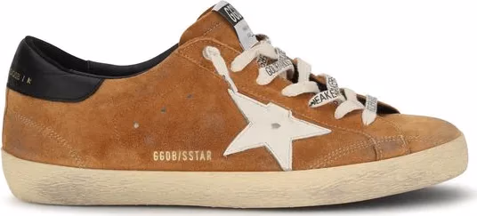Golden Goose Brown Calf Leather Bos Taurus Low Top Sneakers
