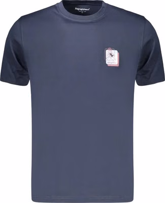 Blue Cotton Men's T-Shirt