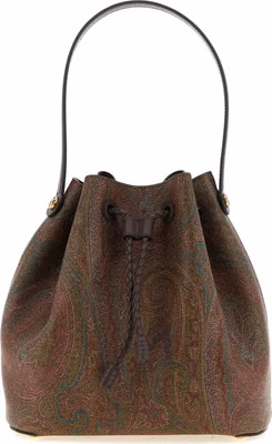 Brown Cotton Handbag
