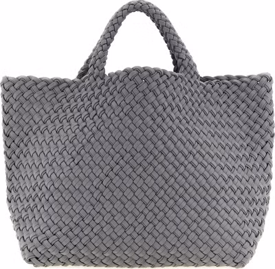 Gray Nylon Tote Bag