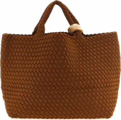 Brown Nylon Handbag