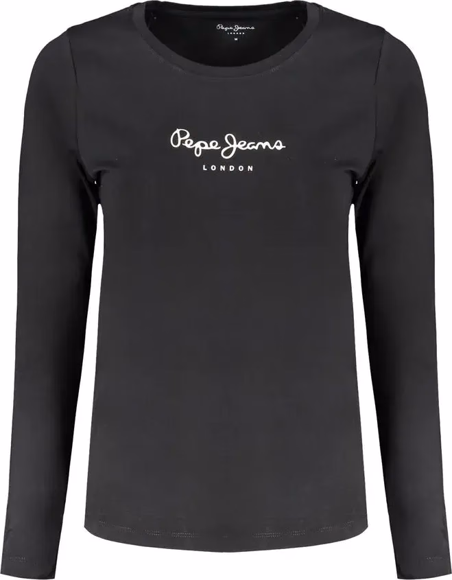 Pepe Jeans Black Cotton Women's T-Shirt
