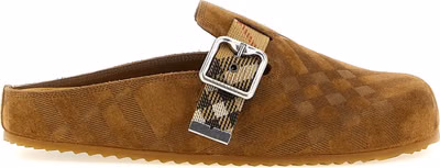 Brown Leather Clogs