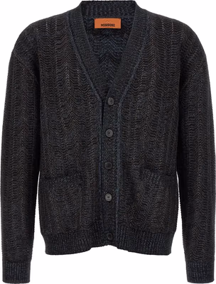 Blue Viscose Cardigan