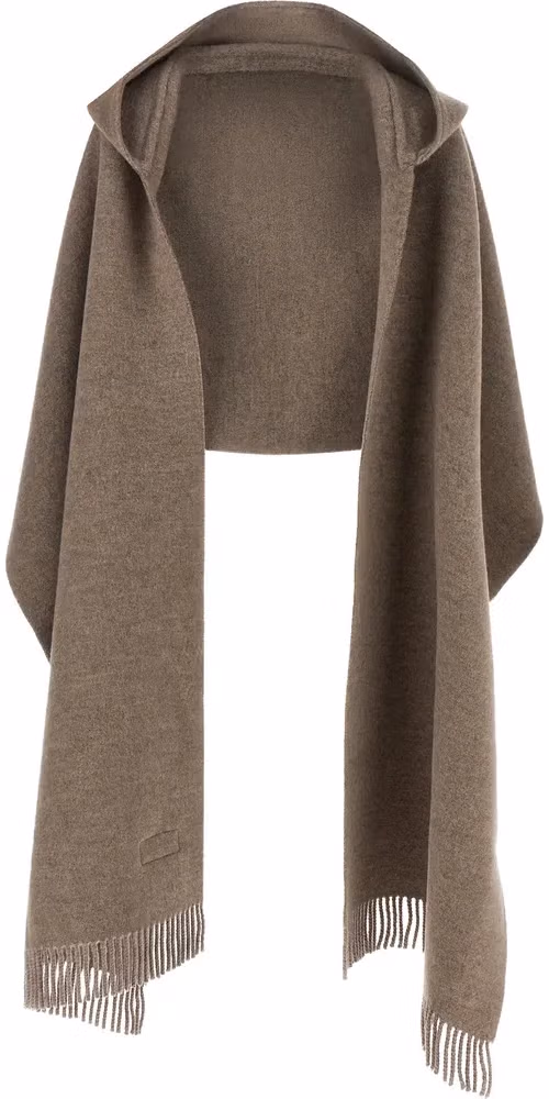 Brunello Cucinelli Brown Wool Scarf