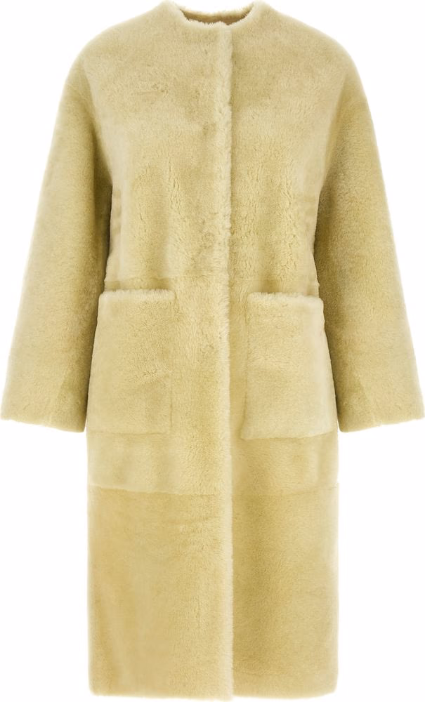 BLANCHA Bicolor Lamb Fur Coat