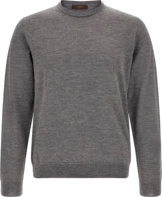 Gray Virgin Wool Cardigan