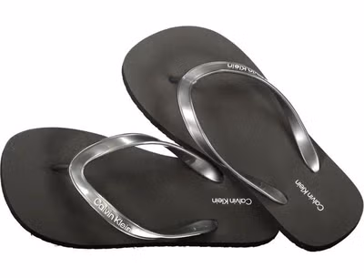 Black Polyurethane Women Sandal