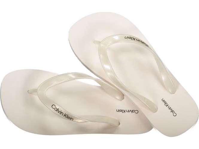 Calvin Klein White Polyurethane Women's Sandal