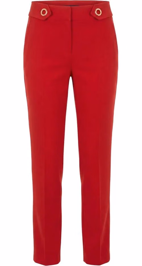 Trussardi Jeans Red Polyester Women Pant