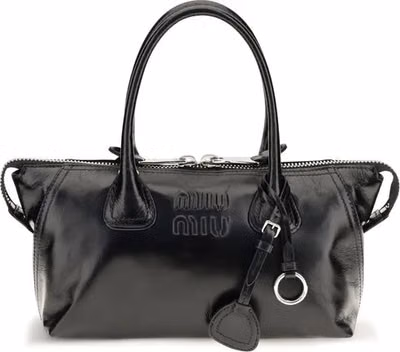 Black Calf Leather Bos Taurus Handbag
