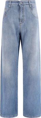 Blue Cotton Relaxed Fit Jeans