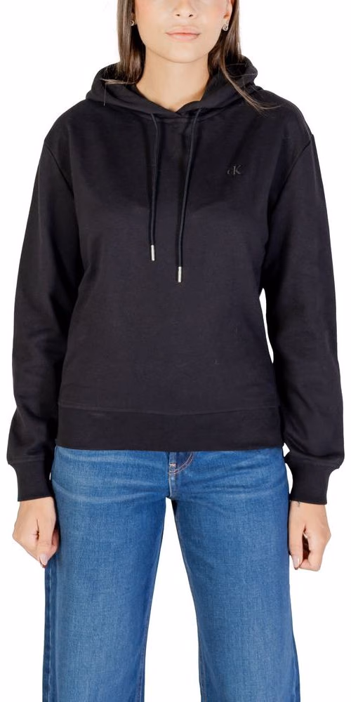 Calvin Klein Jeans Black Cotton Hoodie