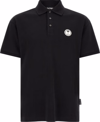 Black Cotton Polo Shirt