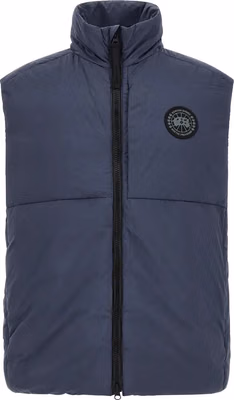 Blue Polyamide Sleeveless Jacket