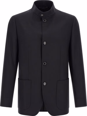 Black Cashmere Full-Length Jacket