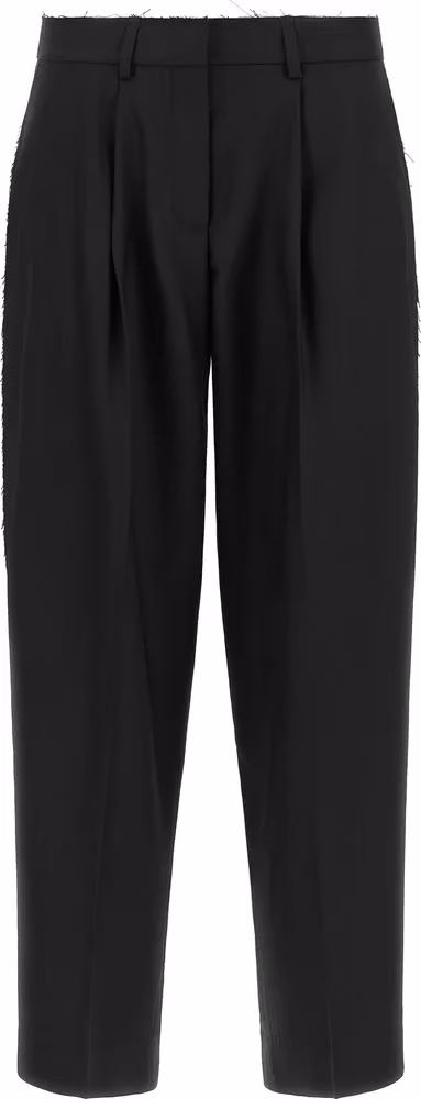 Gianluca Capannolo Black Wool Cropped Pants