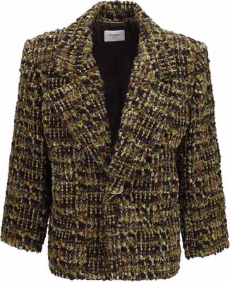 Multicolor Wool Oves Aries Full-Length Jacket