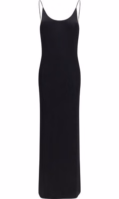 Black Viscose Casual Dress