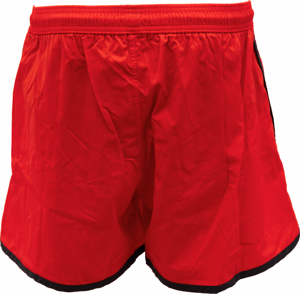 Alexander McQueen Red Polyamide Swim Shorts
