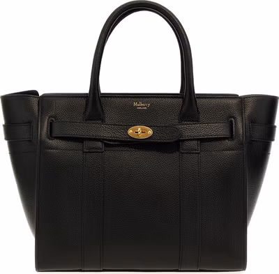 Black Calfskin Tote Bag