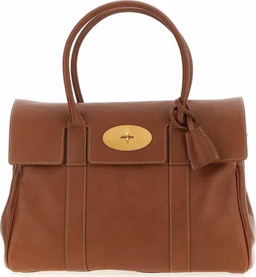 Brown Calfskin Shoulder Bag