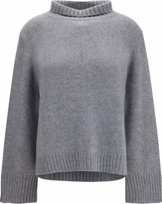 Gray Cashmere Turtleneck