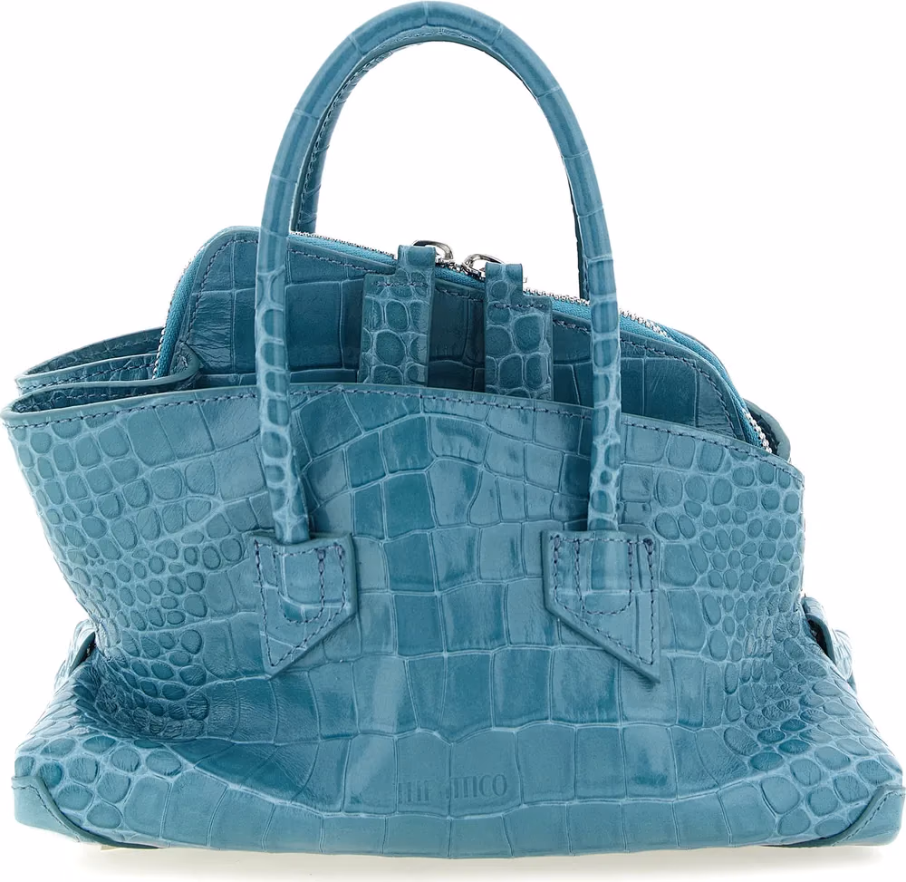 The Attico Blue Bovine Leather Handbag