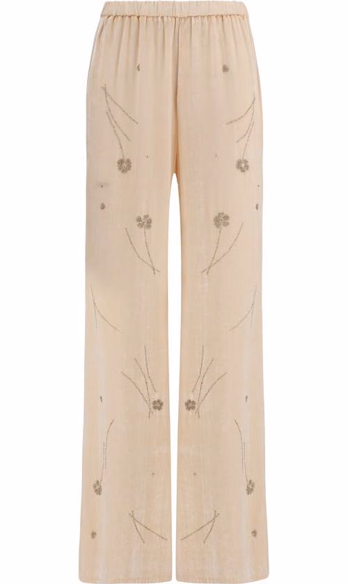 Forte_Forte Multicolor Viscose Flared Pants