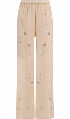 Multicolor Viscose Flared Pants