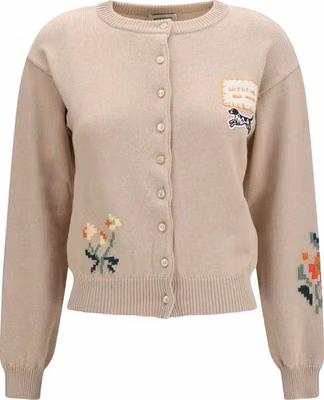 Beige Cotton Cardigan