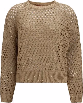 Beige Cotton Sweatshirt