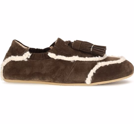 Fratelli Rossetti Brown Suede Leather Slip-On Loafers