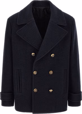 Blue Virgin Wool Coat