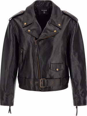 Black Calfskin Leather Jacket