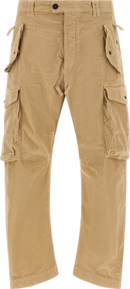 Dsquared² Beige Cotton Cargo Pants