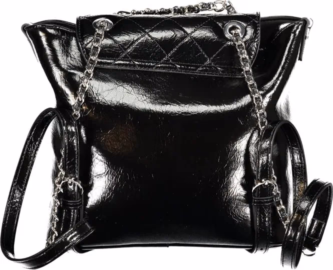 Mario Valentino Black Polyurethane Women's Backpack