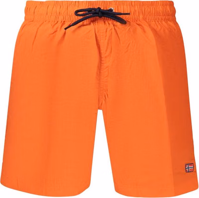 Orange Polyamide Men's Boxer