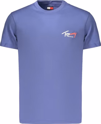 Blue Cotton Men's T-Shirt