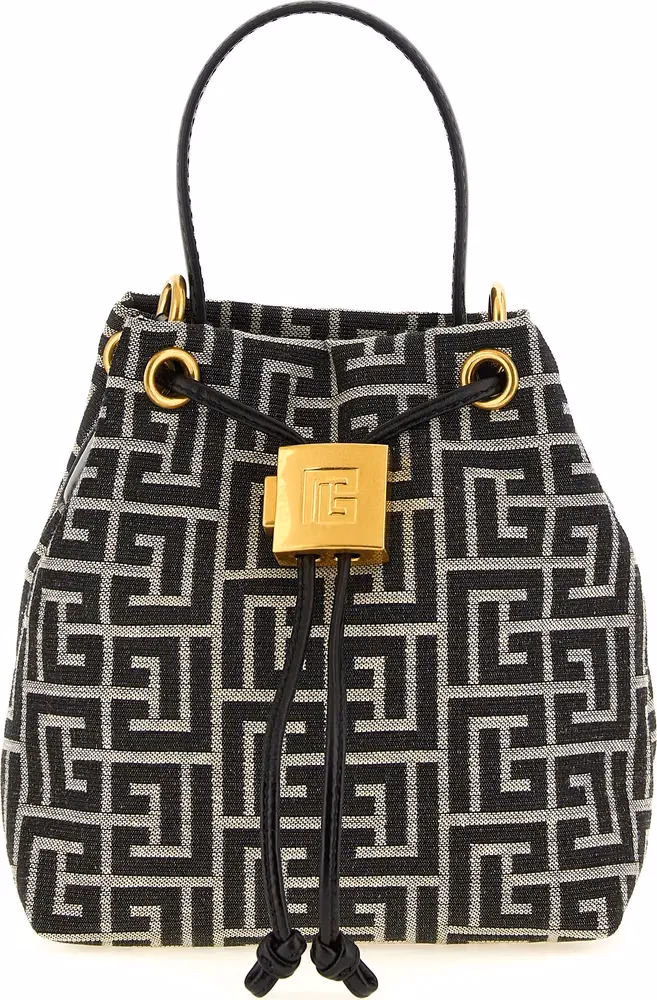 Balmain Bicolor Polyester Handbag