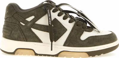 Bicolor Cowhide Athletic Sneakers