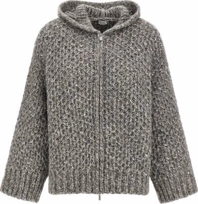 Gray Wool Cardigan
